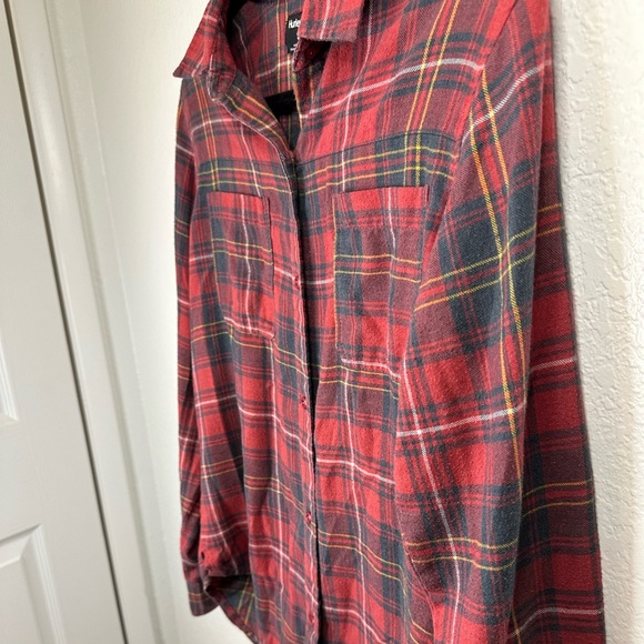 Hurley Wilson Red Plaid Flannel - Women’s Size Small - Picture 4 of 8